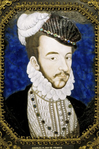 Metz (Departement 57) - Museum - Limoges-Email des 16. Jahrhunderts - Darstellung von König Charles IX von Unknown